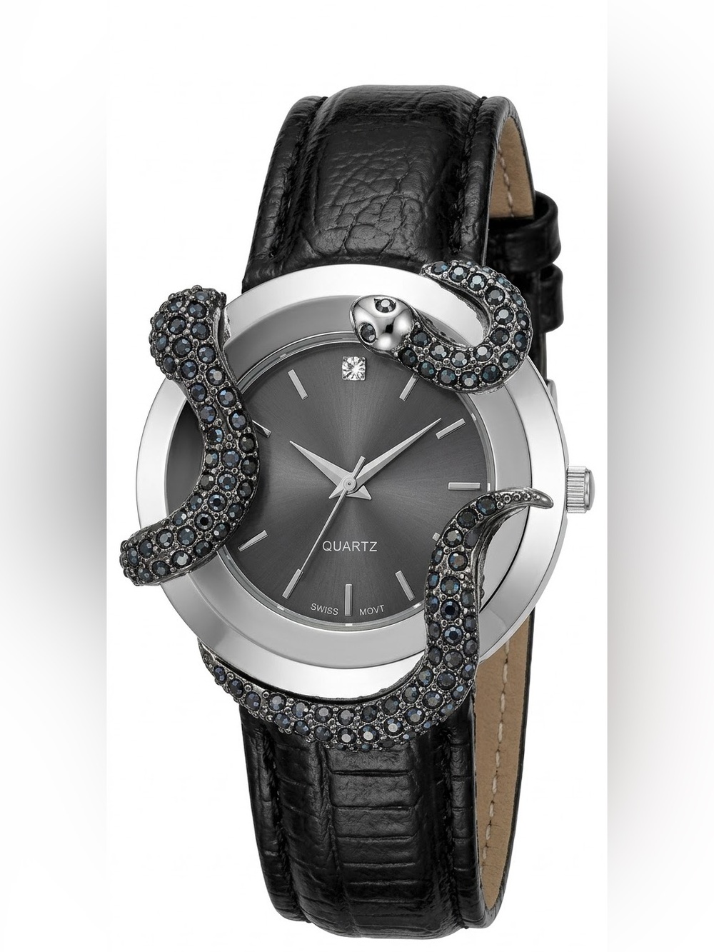 Adrienne Couture Limited Edition Snake Serpent Crystal Watch Goth Whimsigoth